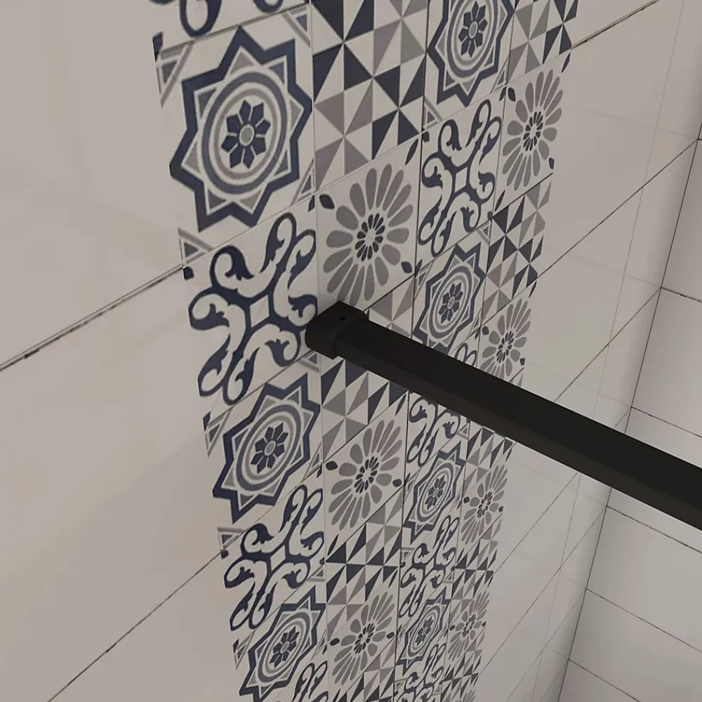 Paroi De Douche| paroi de douche 120x200cm,avec une barre de fixation 90cm,en 8mm verre anticalcaire,Paroi douche italienne,Conception et intimité