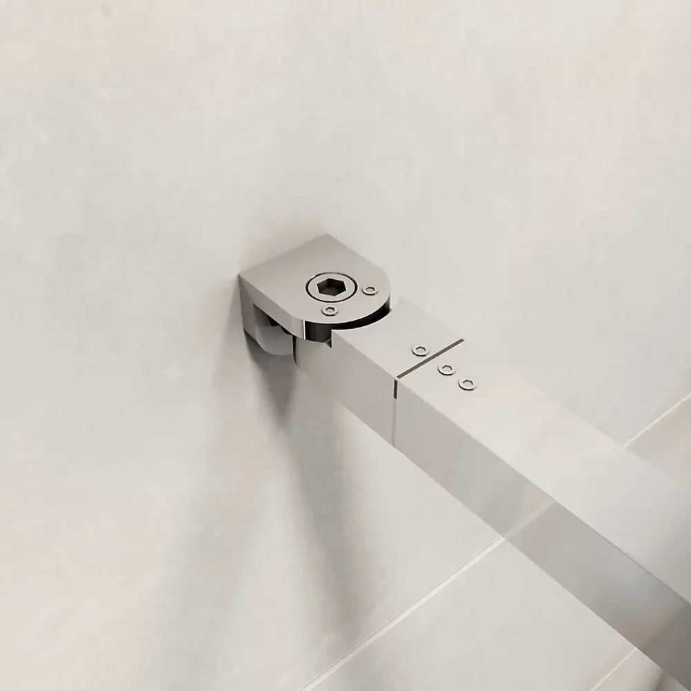 Paroi De Douche| paroi de douche 120x190cm,6mm verre anticalcaire avec bandes horizontales sérigraphiées,barre de fixation extensible 73-120cm