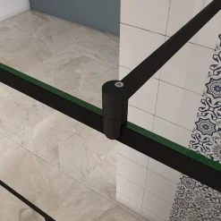 Paroi De Douche| paroi de douche 100x200cm,Paroi douche italienne industrielle,avec une barre de fixation extensible ronde,Conception et intimité