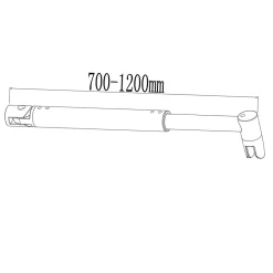 Paroi De Douche| paroi de douche 100x200cm,Paroi douche italienne industrielle,avec une barre de fixation extensible ronde,Conception et intimité