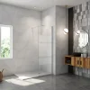 Paroi De Douche| Paroi de douchechrome 60x190cm,6mm verre anticalcaire avec bandes horizontales sérigraphiées,avec barre de fixation 90cm