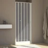 Forte Paroi douche 90 CM H185 en Plastique pvc modèle Aura avec l'ouverture latérale