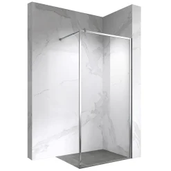 Paroi De Douche| Paroi douche Italienne LUCIA 140 x 200 cm, verre 8mm, transparent, anticalcaire - Saniverre