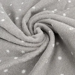 Serviette De Bain|Linnea Parure de bain 7 pièces collection EFFICIENT DOTS gris lunar