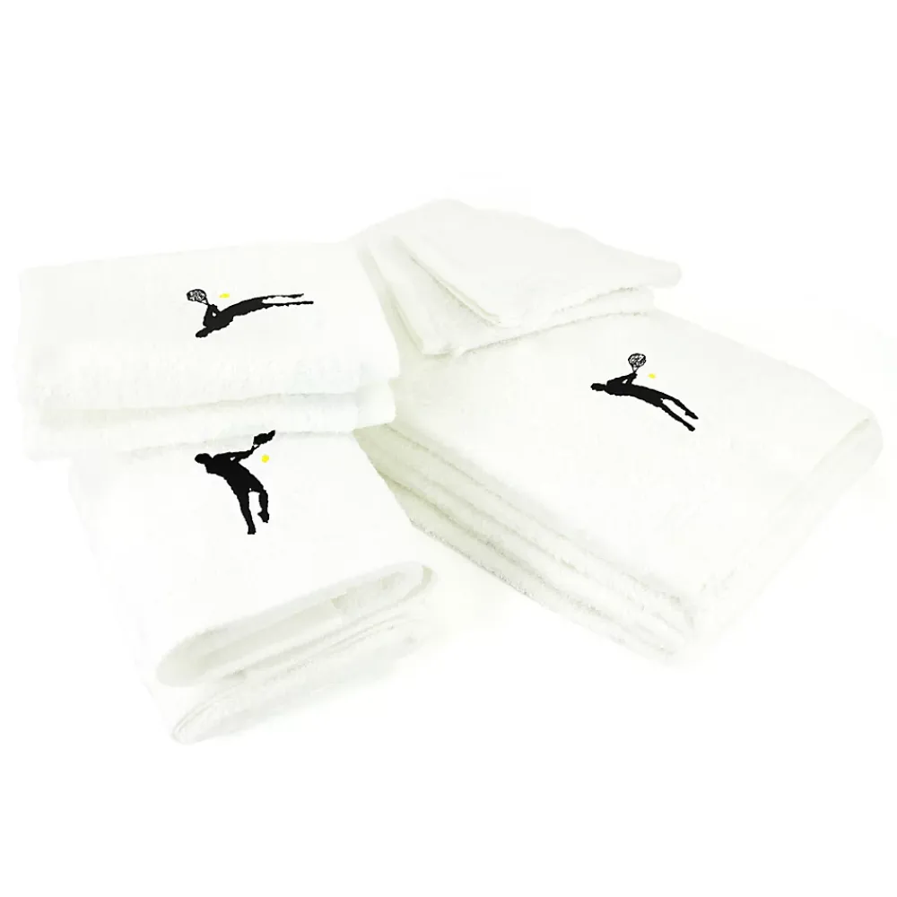 Linnea Parure de bain 8 pièces coton 550g/m2 PURE TENNIS Blanc