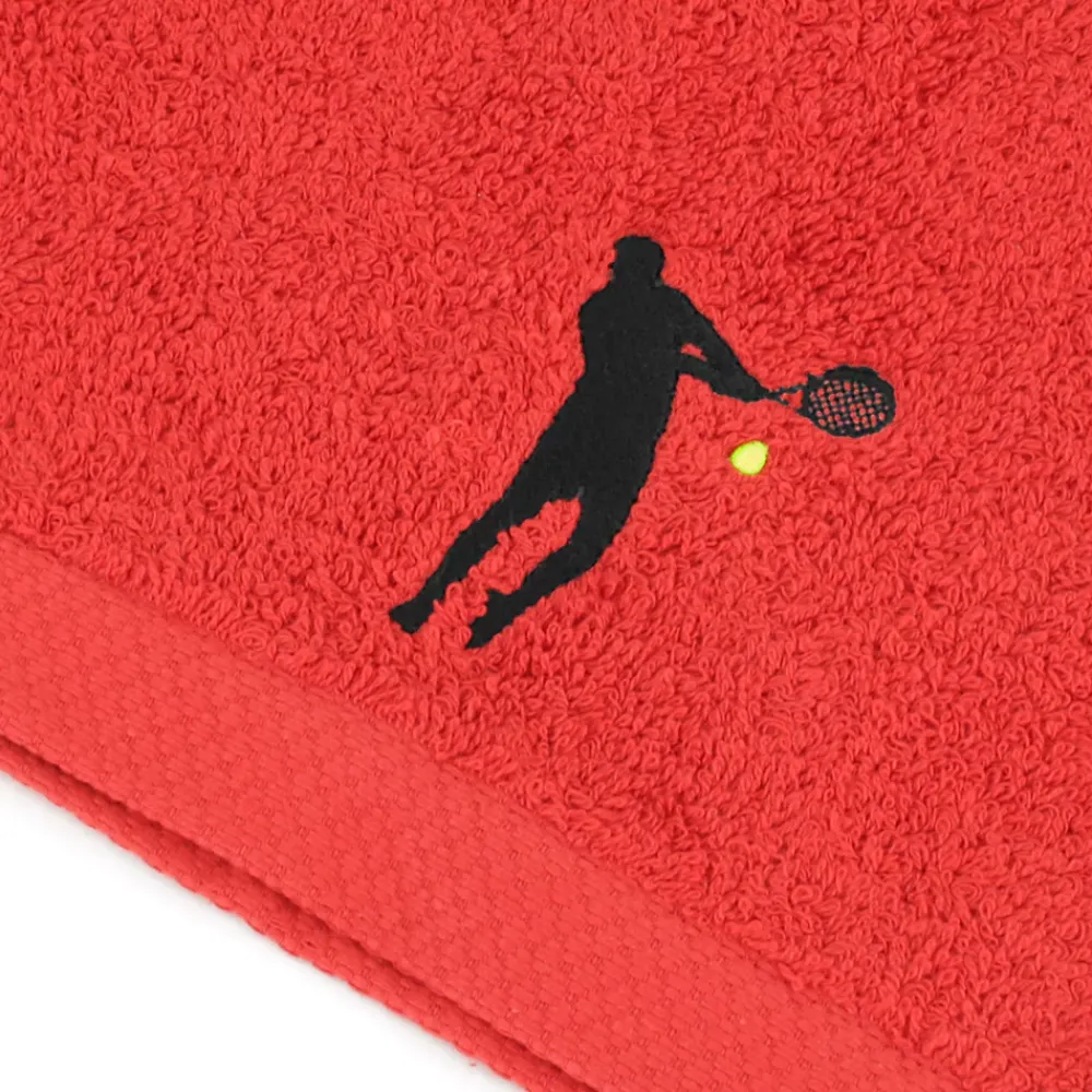 Serviette De Bain|Linnea Parure de bain 8 pièces coton 550g/m2 PURE TENNIS Rouge
