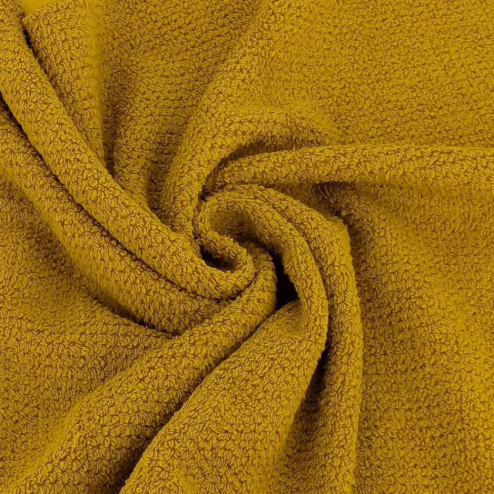 Linnea Parure de bain 7 pièces INTENSE à bordures blanches couleur jaune