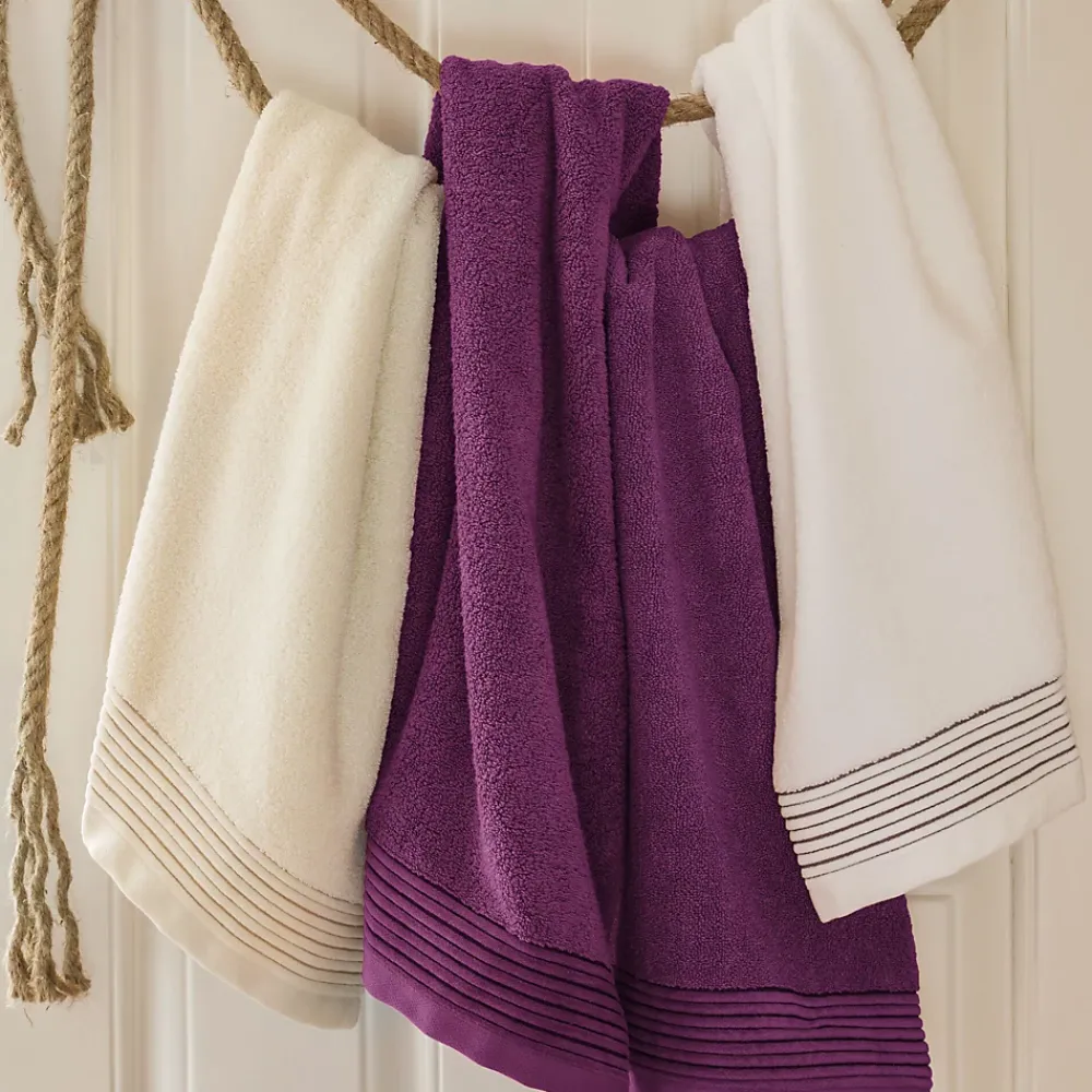 Linnea Parure de bain 6 pièces JULIET Prune 520g/m2