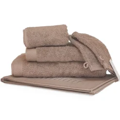 Serviette De Bain|Linnea Parure de bain 6 pièces PURE Taupe 550g/m2