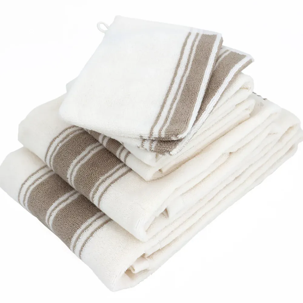 Serviette De Bain|Linnea Parure de bain 6 pièces RIBBON II beige