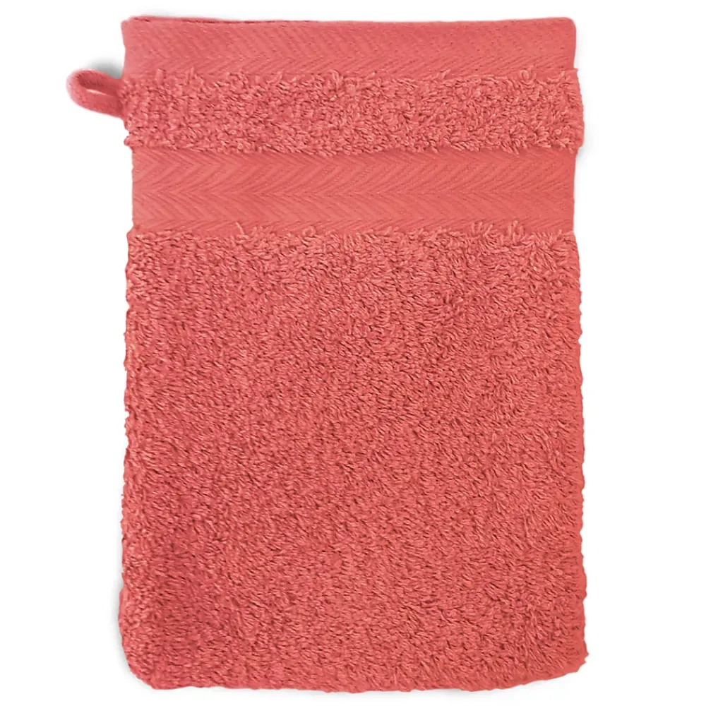 Serviette De Bain|Linnea Parure de bain 7 pièces ROYAL CRESENT Rouge Terre Cuite 650g/m2