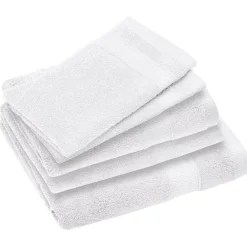 Linnea Parure de bain coton 550g/m2 collection NAÏA par lot de 5 Blanc