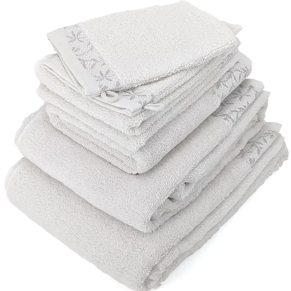 Linnea Parure de bain DRY VINE coton 7 pièces
