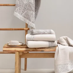 Linnea Parure de bain DRY VINE coton 7 pièces
