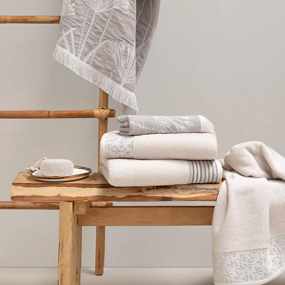 Linnea Parure de bain DRY VINE coton 7 pièces