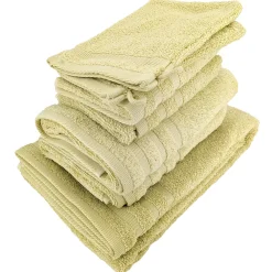 Serviette De Bain|Linnea Parure de bain EFFICIENCE PURE vert Menta 7 pièces