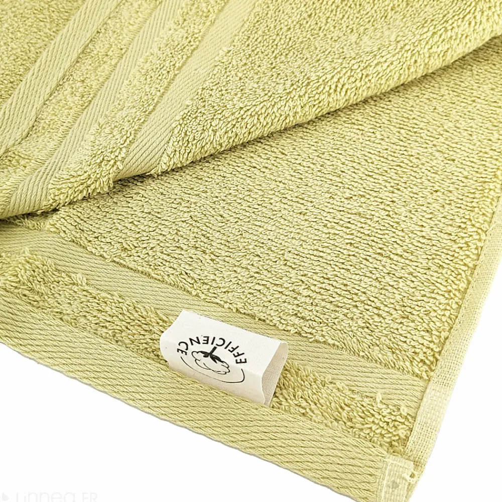 Serviette De Bain|Linnea Parure de bain EFFICIENCE PURE vert Menta 7 pièces