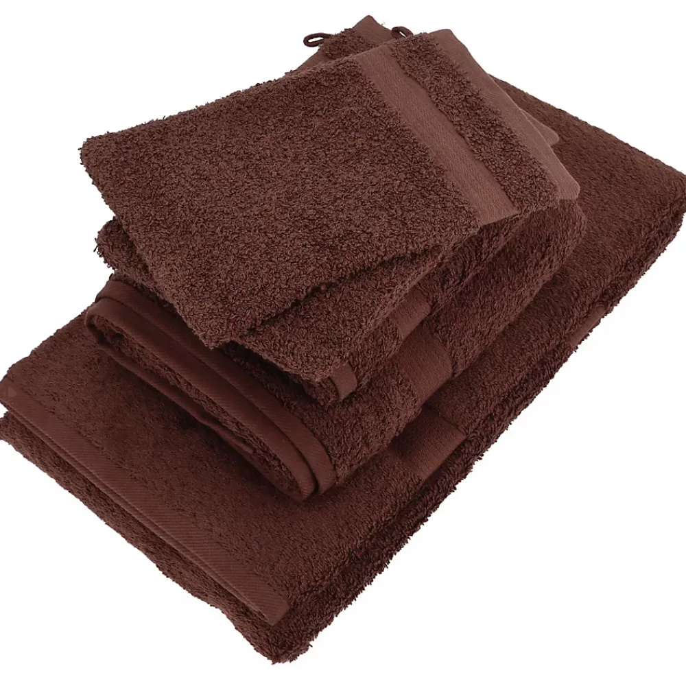 Linnea Parure de bain LUXOR 6 pièces marron