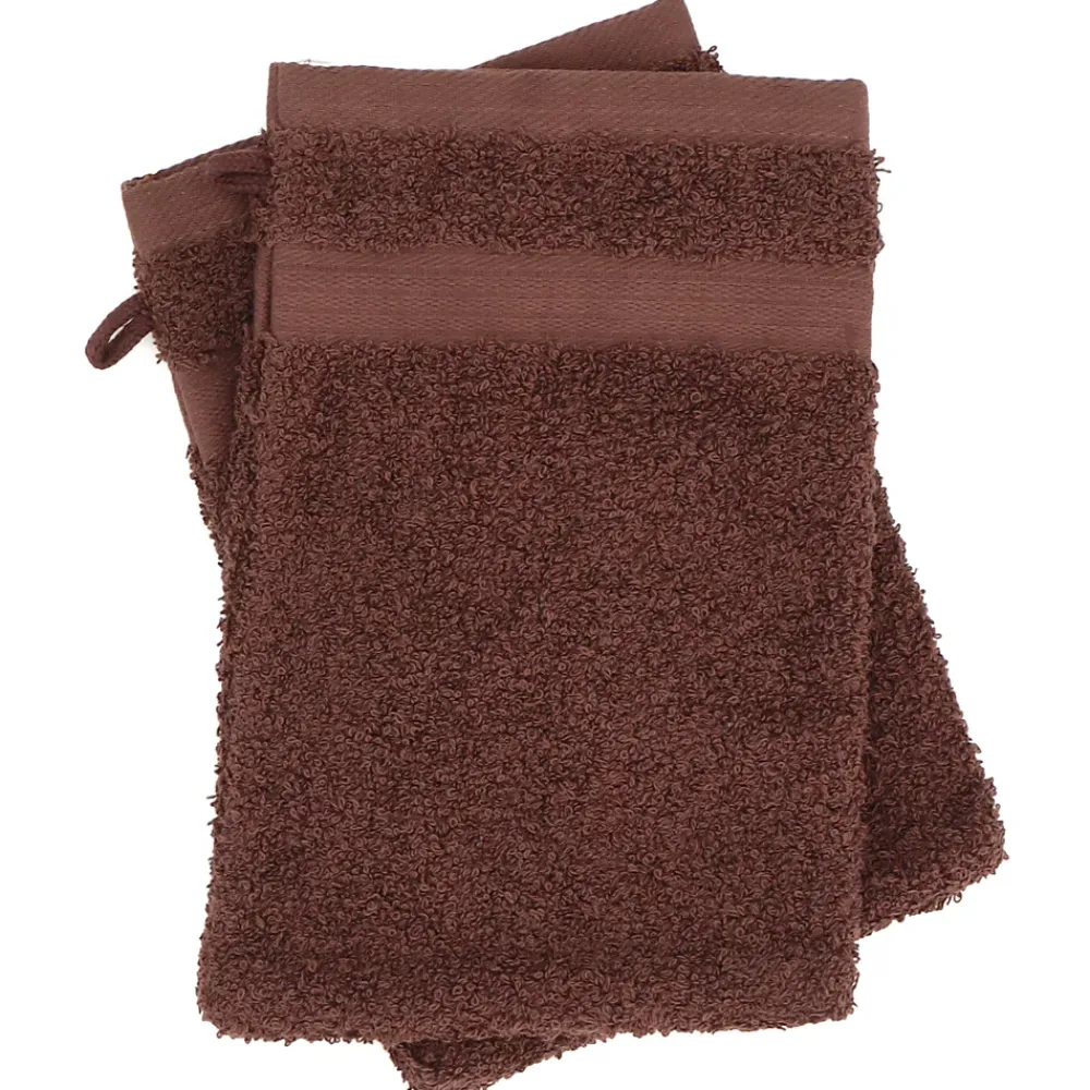 Linnea Parure de bain LUXOR 6 pièces marron