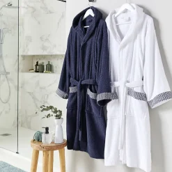 Peignoir De Bain|Guy Levasseur Peignoir adulte à capuche en coton éponge XL