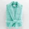 Eden Peignoir Col Chale Tendresse vert celadon