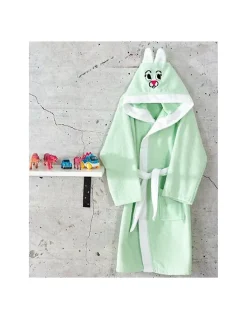 M'Deco Peignoir Eponge Enfant Vert - 1/2 ans