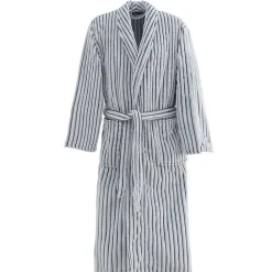 Peignoir De Bain|Sensei Maison Peignoir polaire homme femme côtelé extra doux Blanc/Denim L KASH