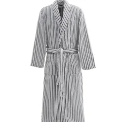 Sensei Maison Peignoir polaire homme femme côtelé extra doux Blanc/Anthracite L KASH