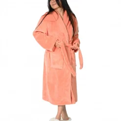 Sensei Maison Peignoir polaire mixte chaud & doux Rose Thé M KOMO