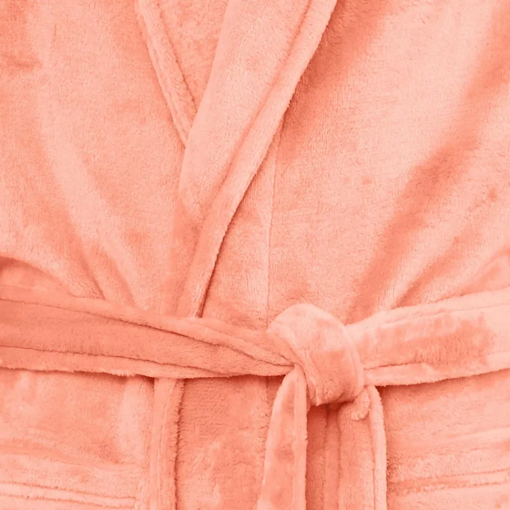 Sensei Maison Peignoir polaire mixte chaud & doux Rose Thé XL KOMO