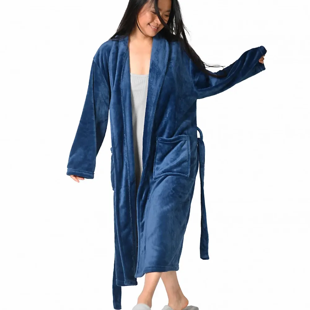 Sensei Maison Peignoir polaire mixte chaud & doux Denim M KOMO