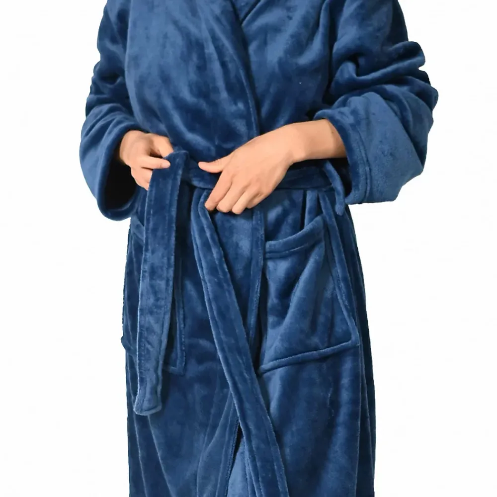 Sensei Maison Peignoir polaire mixte chaud & doux Denim M KOMO