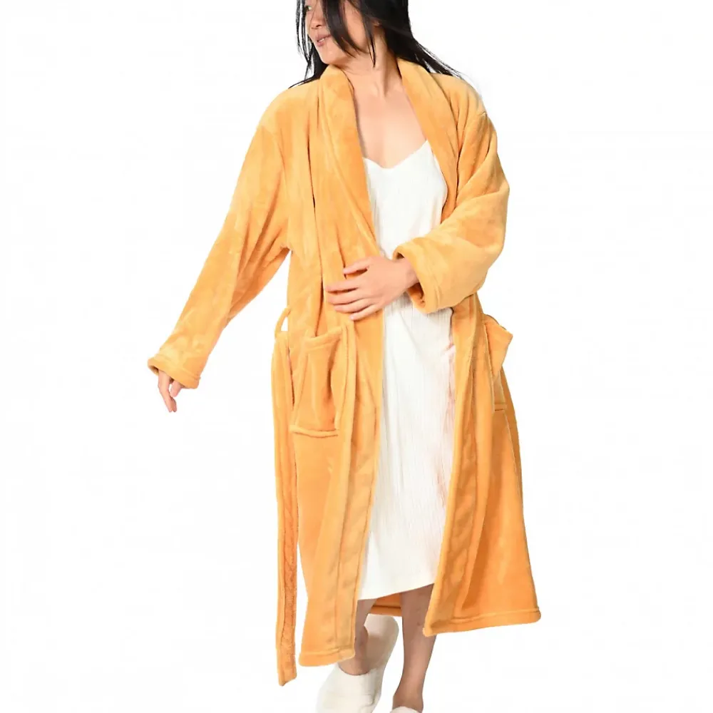 Sensei Maison Peignoir polaire mixte chaud & doux Caramel L KOMO