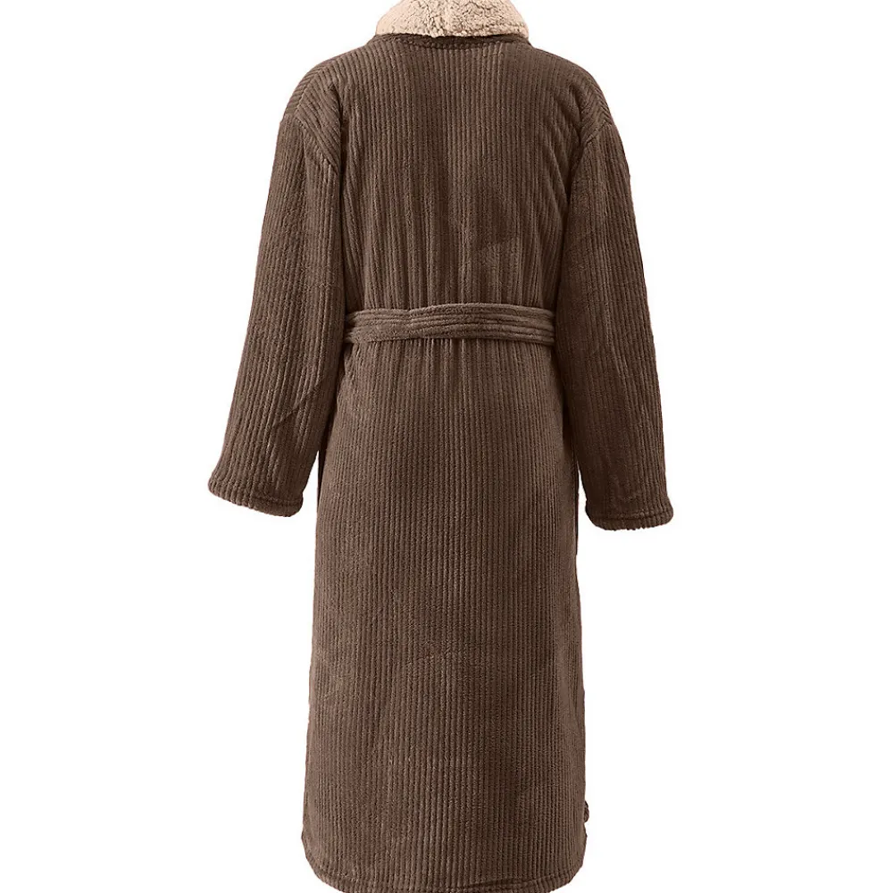 Sensei Maison Peignoir polaire mixte côtelé ultra chaud Noisette S NOTTING HILL