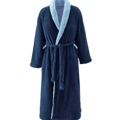 Peignoir De Bain|Sensei Maison Peignoir polaire mixte côtelé ultra chaud Denim M NOTTING HILL