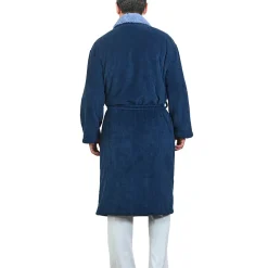 Peignoir De Bain|Sensei Maison Peignoir polaire mixte côtelé ultra chaud Denim L NOTTING HILL