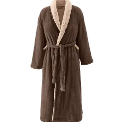Peignoir De Bain|Sensei Maison Peignoir polaire mixte côtelé ultra chaud Noisette L NOTTING HILL