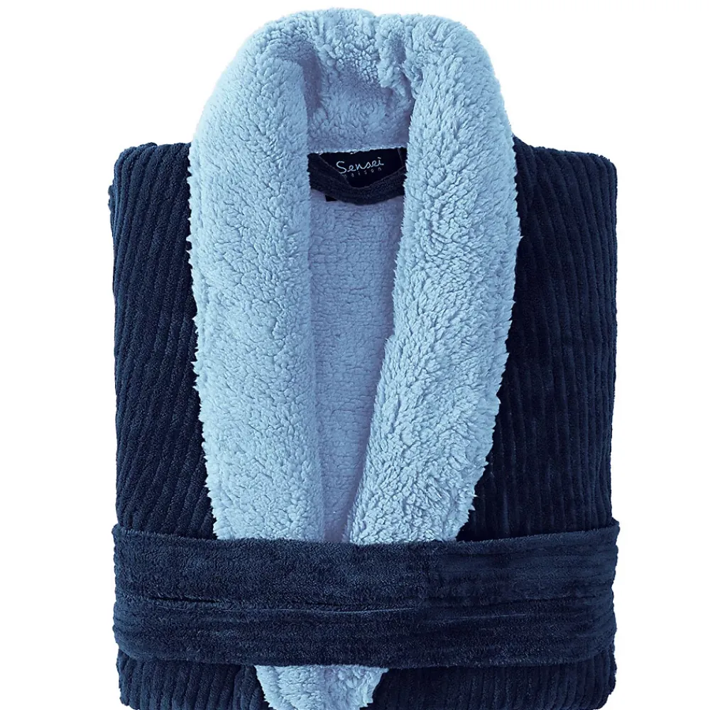 Sensei Maison Peignoir polaire mixte côtelé ultra chaud Denim S NOTTING HILL