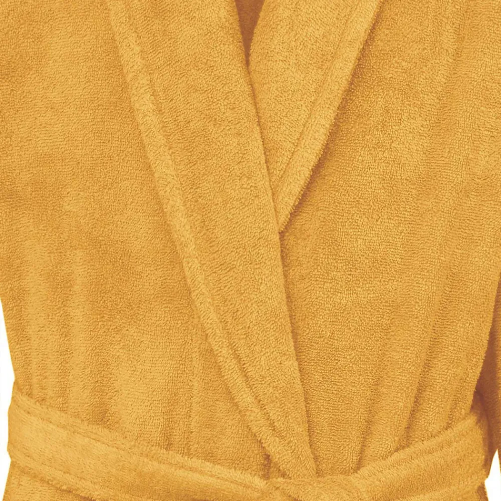 Peignoir De Bain|Sensei Maison Peignoir éponge homme-femme col châle 400 g/m² Caramel M STUDIO