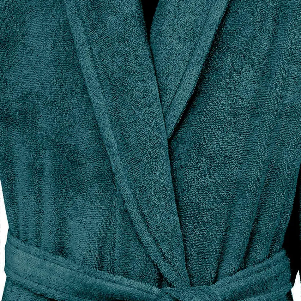 Peignoir De Bain|Sensei Maison Peignoir éponge homme-femme col châle 400 g/m² Denim L STUDIO