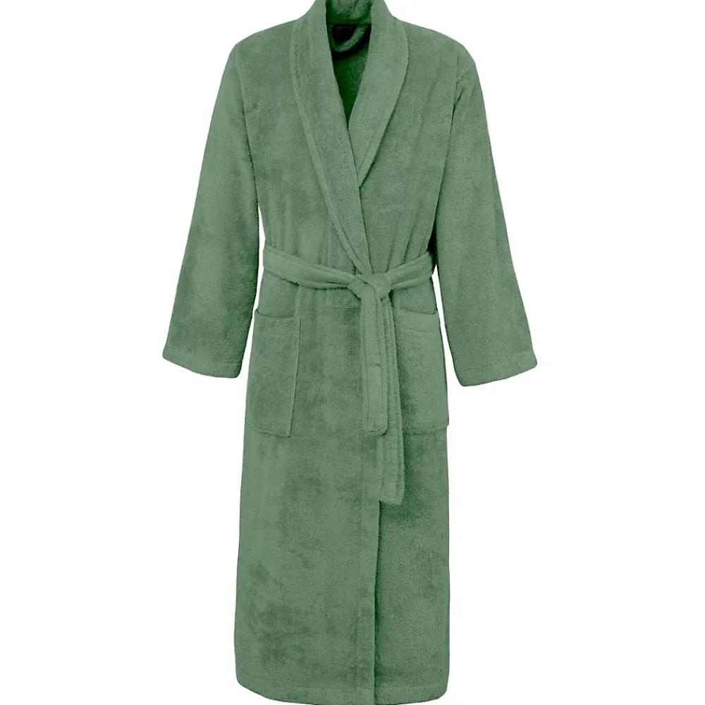 Peignoir De Bain|Sensei Maison Peignoir éponge homme-femme col châle 400 g/m² Lichen M STUDIO