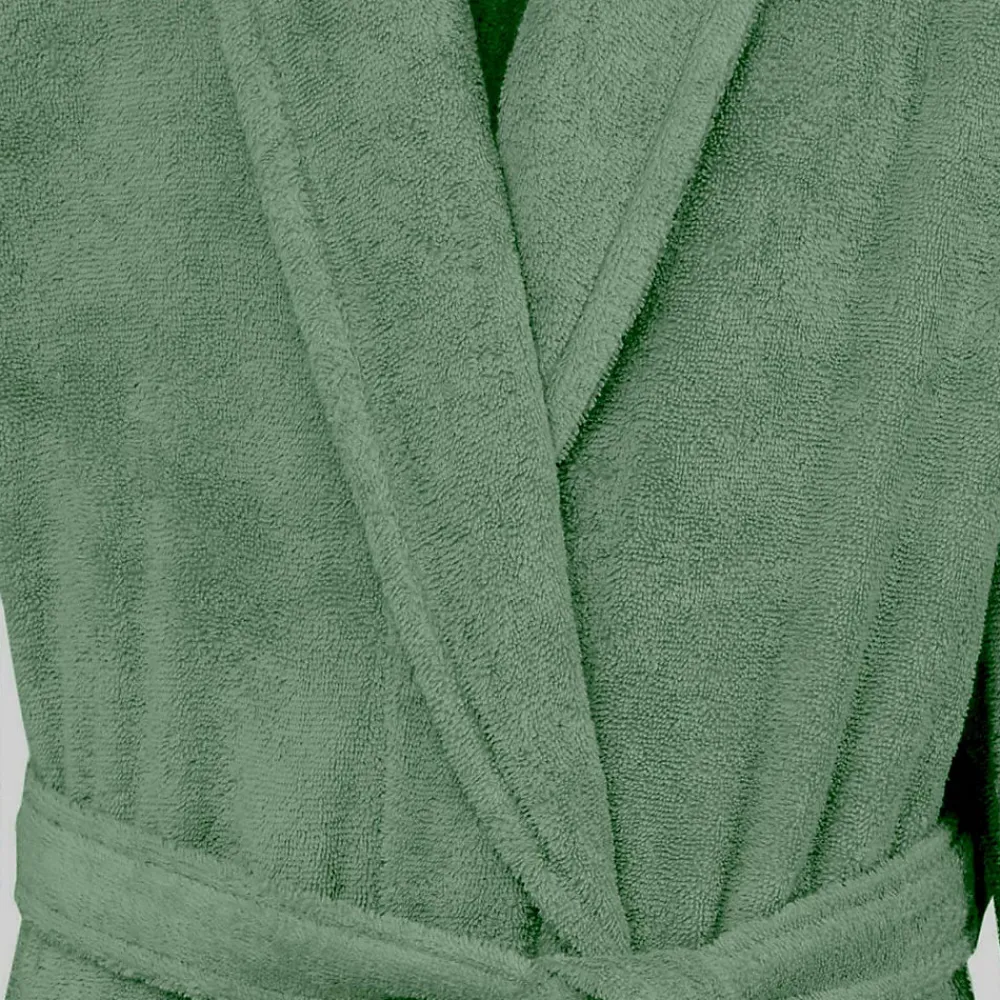 Sensei Maison Peignoir éponge homme-femme col châle 400 g/m² Lichen XL STUDIO