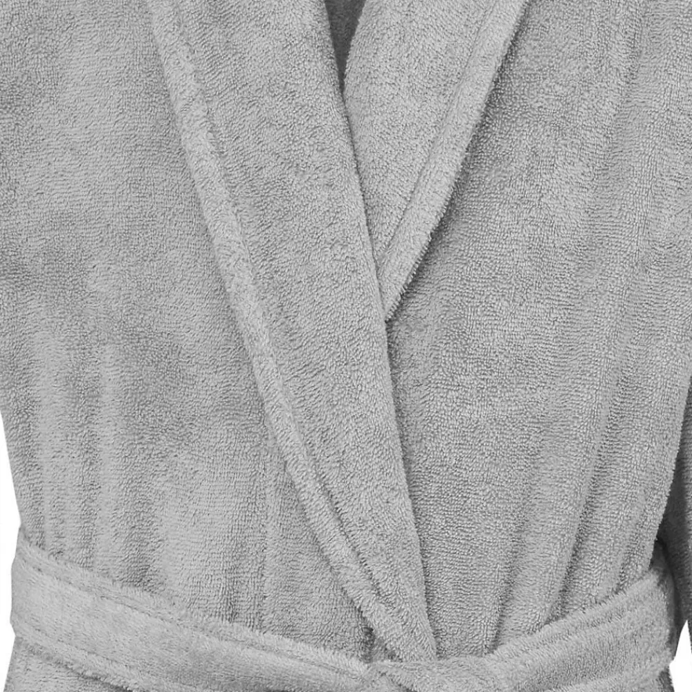 Sensei Maison Peignoir éponge homme-femme col châle 400 g/m² Gris Perle L STUDIO