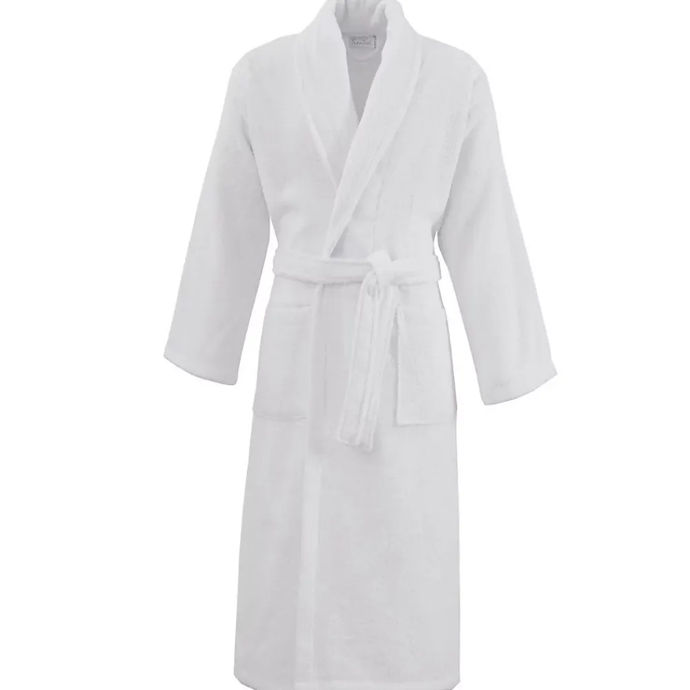 Sensei Maison Peignoir éponge homme-femme col châle 400 g/m² Blanc S STUDIO
