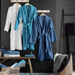 Douceur D'Intérieur Peignoir uni à col châle (Taille Unique - Céladon)