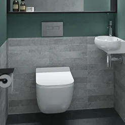Lavabo|Nature Pro Petit Lavabo Suspendu Blanc Vasque en Céramique Lave Mains WC Salle de Bain