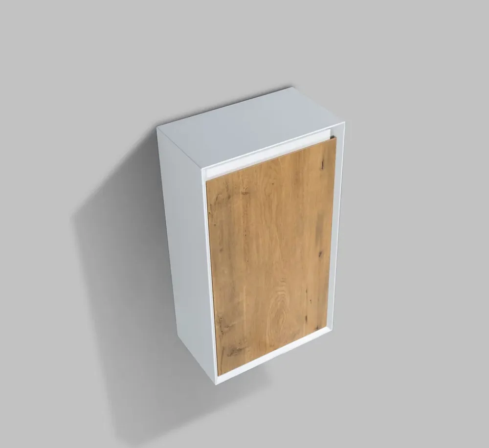 Bernstein Petit lave-mains en céramique sanitaire KW198 - 42x28x15cm - blanc brillant Avec cache chrome