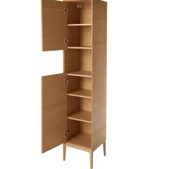 Colonne De Salle De Bains|GoodHome Pieds en chêne pour colonne de salle de bains Avela 40 cm