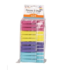 Urban Living Pinces à linge / Epingle en plastique x 24 pcs