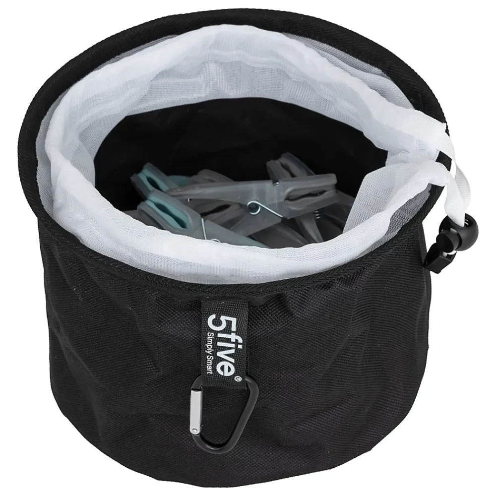 Etendoir À Linge|5Five Pinces à linge avec sac (lot de 24)
